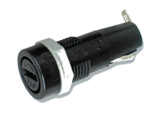 품질  Slotted Cap Fingergrip Shock-Safe Vertical Mount PCB Fuse Holder H3-02 10A 250VAC For 5x20mm Cylindrical Glass Tube Fuse 공장