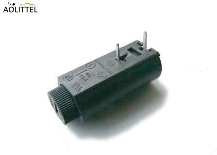 Shocksafe 원통 모양 수직 5x20mm PCB 신관 홀더 PTF-45 10 Amps 나사 모자를 가진 250 볼트 간격 10 mm Pin
