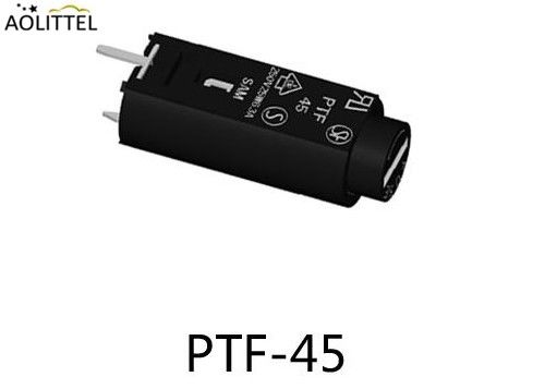 Shocksafe 원통 모양 수직 5x20mm PCB 신관 홀더 PTF-45 10 Amps 나사 모자를 가진 250 볼트 간격 10 mm Pin