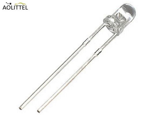 3mm 둥근 정상 LED 매우 밝은 RGB 백색 명확한 플러그 접속식 발광 다이오드 LED