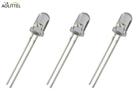 3mm 둥근 정상 LED 매우 밝은 RGB 백색 명확한 플러그 접속식 발광 다이오드 LED