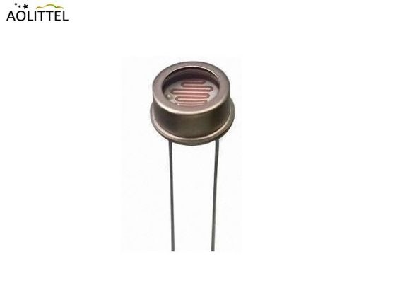 어두운 저항을 가진 Dia 5mm 금속 캡슐에 넣기 LDR Photoresistor 빛 감지기 0.2-20 MOhm