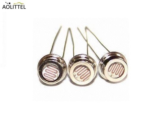 어두운 저항을 가진 Dia 5mm 금속 캡슐에 넣기 LDR Photoresistor 빛 감지기 0.2-20 MOhm