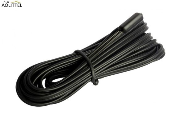 IP68 TPE 주입 6x15mm NTC B 유형 AWG26# 평면 케이블에 마이크로 온도 감지기 10KΩ±1% B2550=3950±1% 2 미터
