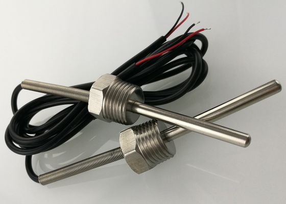 물 임시 직원은 측정 1/2” 1m를 가진 NPT 실 50mm 나사 유형 마이크로 온도 감지기 10K 케이블 UL2464 22AWG를 보호했습니다