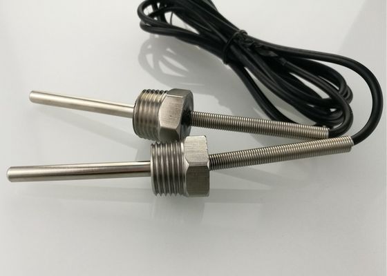 물 임시 직원은 측정 1/2” 1m를 가진 NPT 실 50mm 나사 유형 마이크로 온도 감지기 10K 케이블 UL2464 22AWG를 보호했습니다