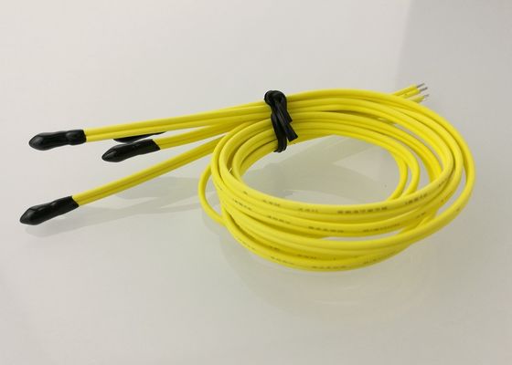 AEC-Q200 열으로 전도성 에폭시는 UL4411 24AWG 2C 125C 300V 케이블을 가진 구슬 NTC 서미스터 30KOhm 3950를 밀봉했습니다