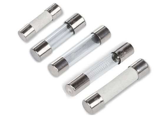 8AG 빠른 속도 6.25 mm를 가진 원통 모양 카트리지 신관 AGX 250VAC 500mA 6x25mm 빨리 행동 유리관 신관 x 25 mm