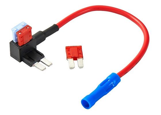 Micro2 마이크로 컴퓨터 II ATA는 신관 접합기를 가진 회로 32V 15A 인라인 차 트럭 소형 자동 신관 홀더 UL1015 16AWG 빨강을 추가합니다