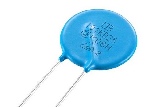 과전압 억제 큰 파도 보호를 위한 빠른 응답 VDR 25mm 산화아연 배리스터 저항기 25D101K 100V