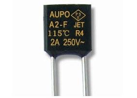 Aupo 광선 합금 마이크로 열 커트오프 신관 TF 102℃ 250V 2A A1-F 철 유기 비 재시동할 수 있는 1개 시간 신관은 연결합니다