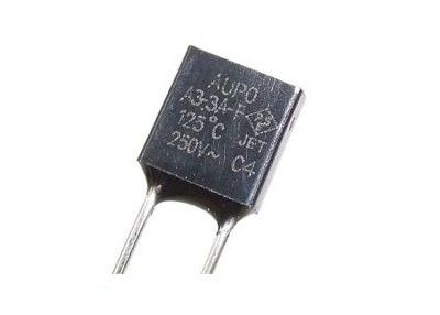 온도 보호 Aupo 가정용품을 위한 열 신관 커트오프 TF 125℃ 250V 3A A3-3A-F 플라스틱 상자 열 연결