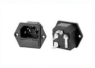 UL CUL VDE는 10A 5x20mm 유리 카트리지 신관 홀더를 가진 C14 AC 인레트 IEC 60320 전기 소켓 250V 15A를 찬성했습니다