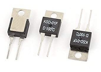 TO-220 포장 KSD-01F 85C NC 정상적인 닫히는 자동 재시동 두금속 온도 조종 스위치 보온장치 열 커트오프 Fus