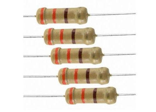 소형 CFR 탄소 영화는 저항기 0.5W 1WS 330R 5% 350V 축 납을 첨가하는 카키색 9032 3.2x9mm를 고쳤습니다