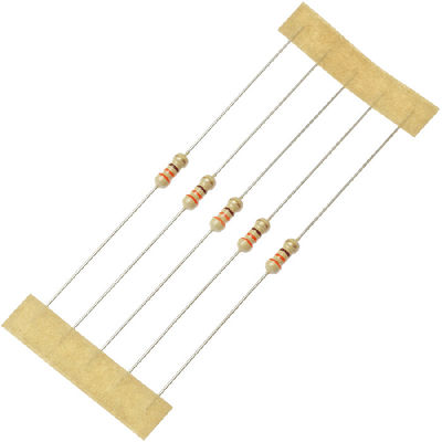 소형 CFR 탄소 영화는 저항기 0.5W 1WS 330R 5% 350V 축 납을 첨가하는 카키색 9032 3.2x9mm를 고쳤습니다