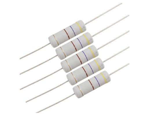 소형화된 MOF 불연성 금속 산화물 영화 저항기 470R 5W 700V 470 옴 2485 회색