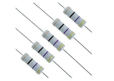 소형화된 MOF 불연성 금속 산화물 영화 저항기 470R 5W 700V 470 옴 2485 회색