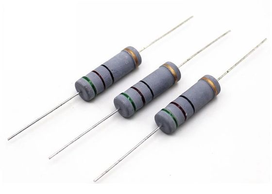 소형화된 MOF 불연성 금속 산화물 영화 저항기 470R 5W 700V 470 옴 2485 회색