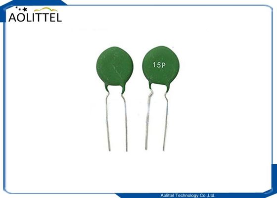 15mm 서미스터 PTC 15P 15mm 피치 5mm 100R 120 통신 AC 회로를 위한 정도 열 저항기 200mA 녹색