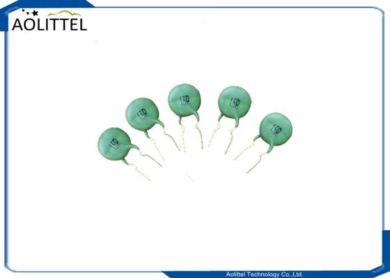 15mm 서미스터 PTC 15P 15mm 피치 5mm 100R 120 통신 AC 회로를 위한 정도 열 저항기 200mA 녹색
